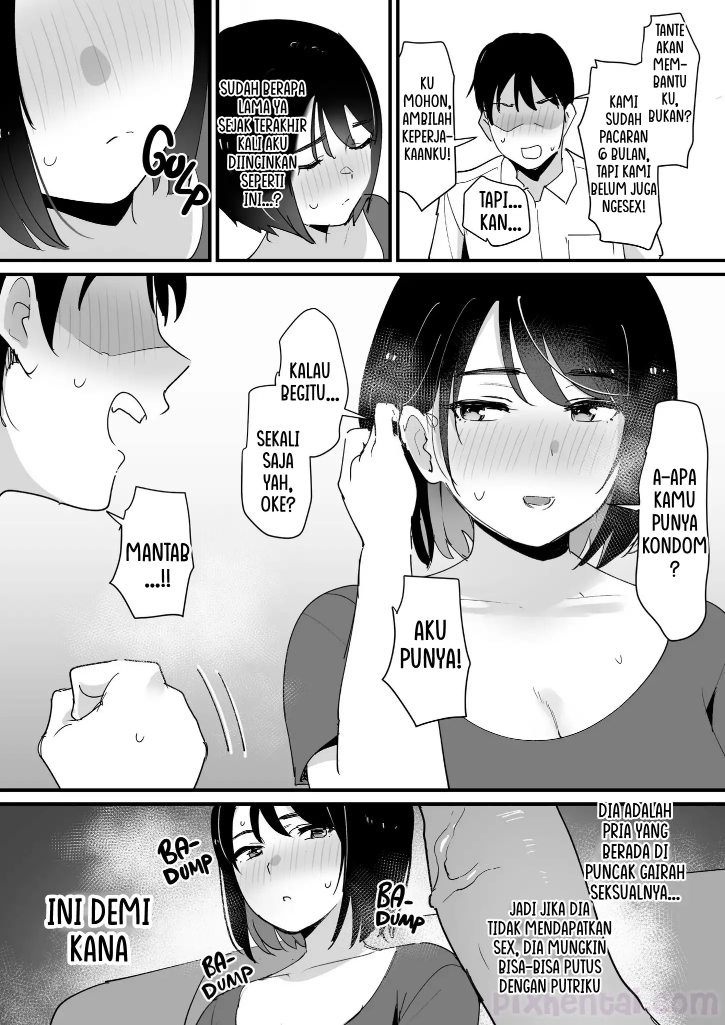 Komik hentai xxx manga sex bokep Give Me the Mom Instead Mamanya Pacar membantu meredakan Nafsu 12